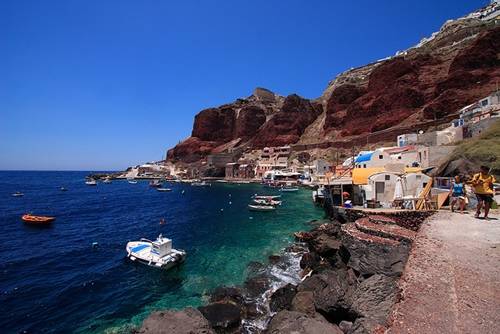 Viaje a Santorini, guía de turismo 2 En la costa de Santorini