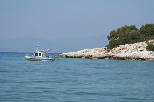 Isla de Salamina, en el golfo Sarónico
